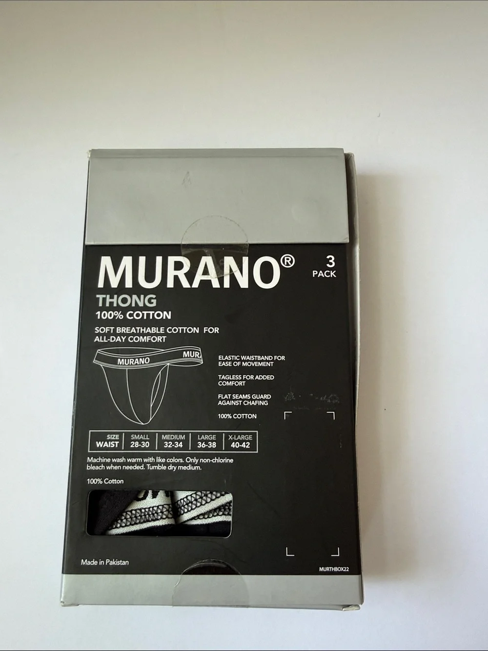 Murano Men's 3-Pack Briefs in Black, Navy, Brown #620